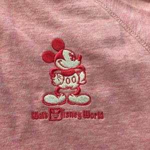 Disney World Mickey Mouse zipper hoodie pink